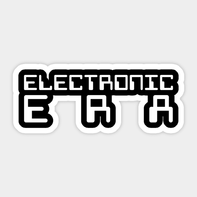 Electronic Era Sticker by Curator Nation